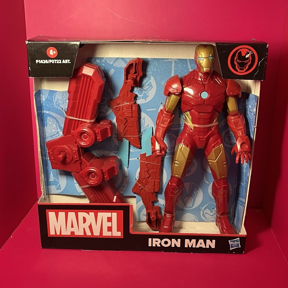Hasbro Marvel Iron Man Toy 9.5-inch Action Super Heroes Figure and Gear